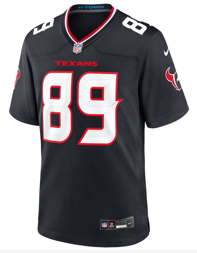 Men's Nike Daniel Sobkowicz Navy Houston Texans Team Game Jersey