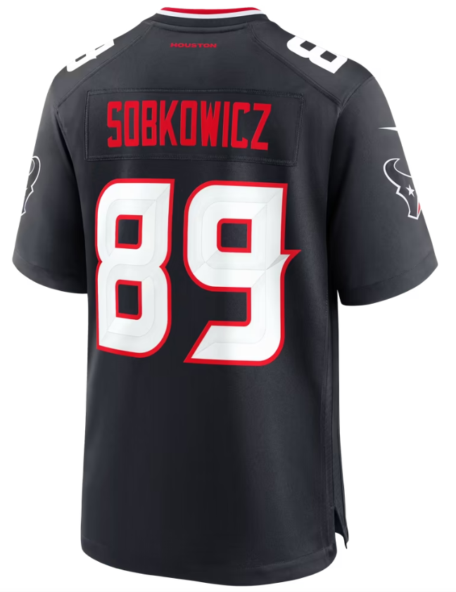 Men's Nike Daniel Sobkowicz Navy Houston Texans Team Game Jersey