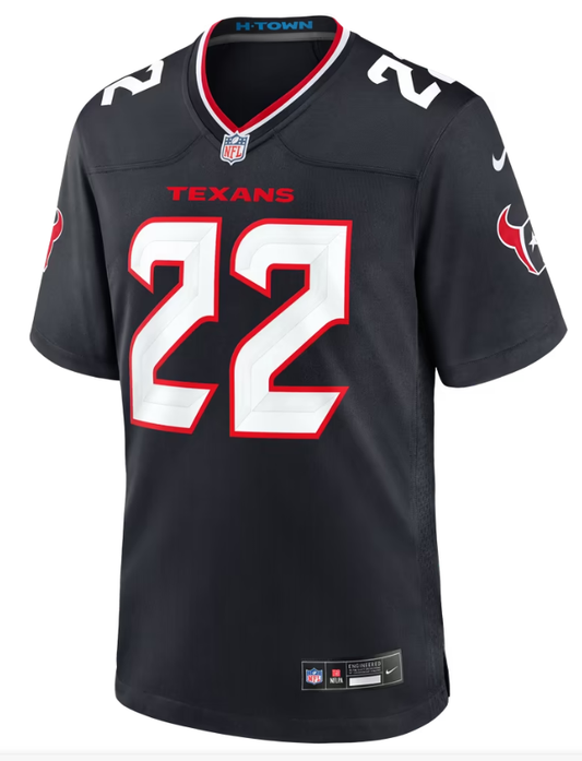 Men's Nike Jaylin Smith Navy Houston Texans Team Game Jersey