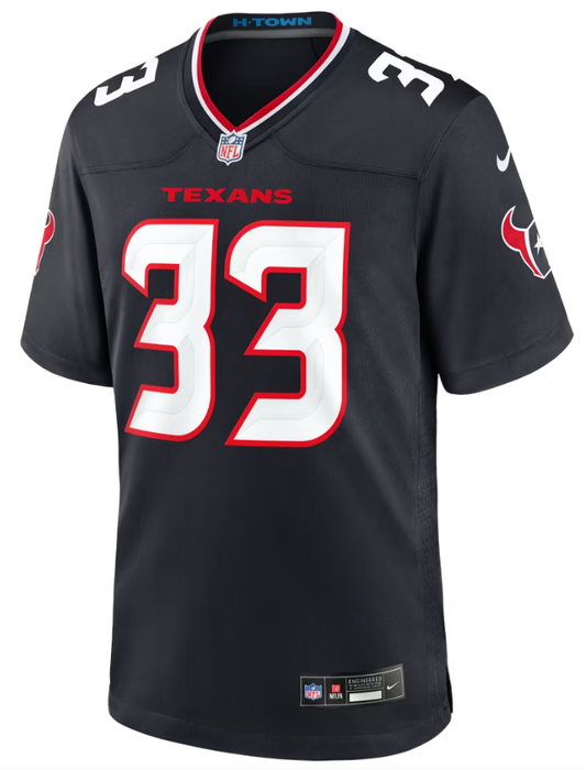 Men's Nike Dare Ogunbowale Navy Houston Texans Team Game Jersey