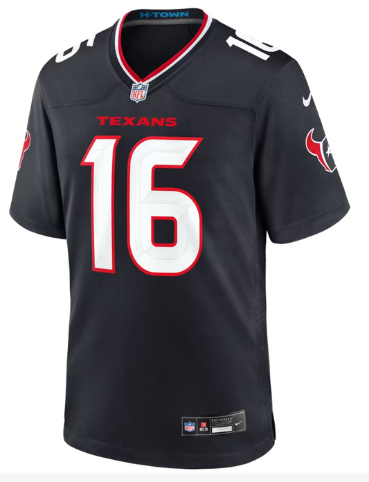 Men's Nike Mark Gronowski Navy Houston Texans Team Game Jersey