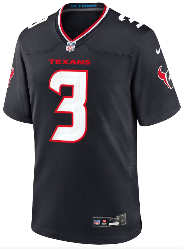 Men's Nike Tank Dell Navy Houston Texans Game Jersey