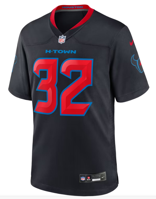 Men's Nike David Montgomery Navy Houston Texans Alternate Game Jersey