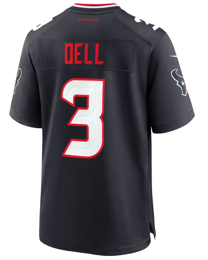 Men's Nike Tank Dell Navy Houston Texans Game Jersey