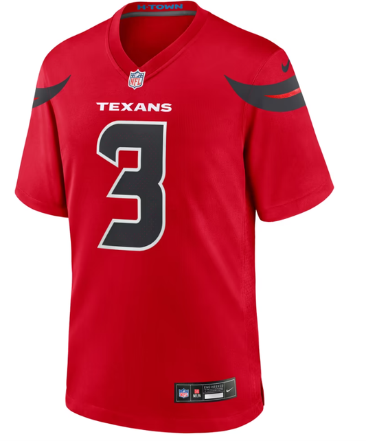 Men's Nike Tank Dell Red Houston Texans Alternate Game Jersey