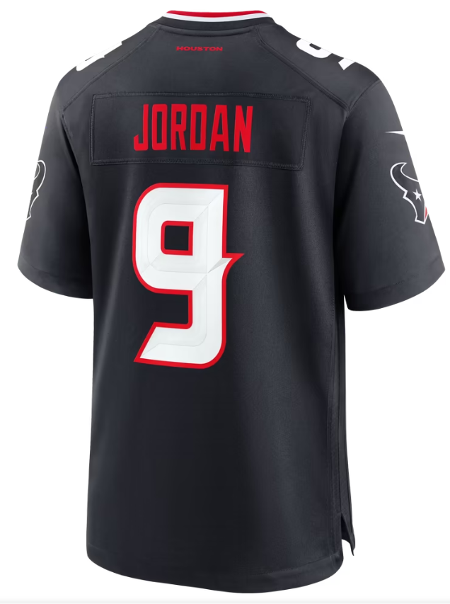 Men's Nike Brevin Jordan Navy Houston Texans Team Game Jersey