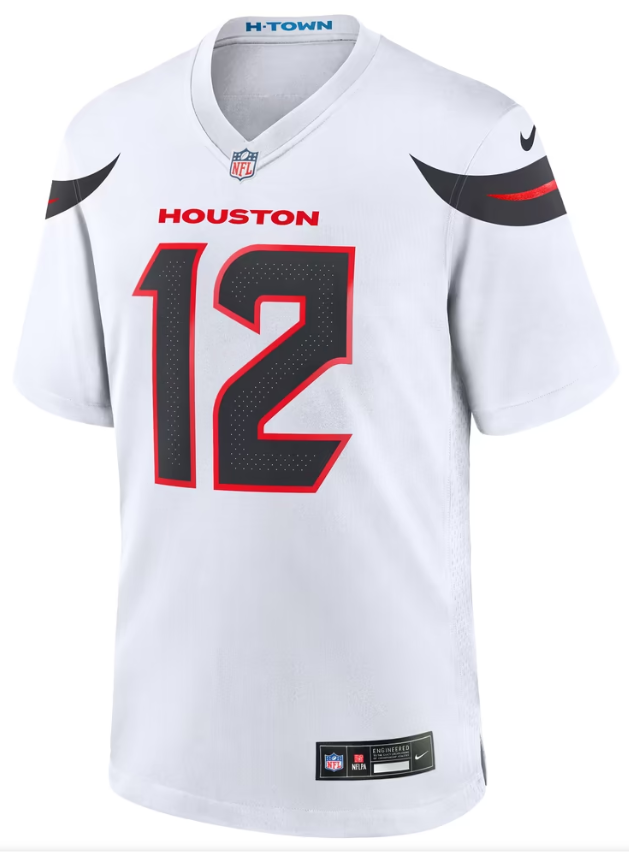 Men's Nike Nico Collins White Houston Texans Game Jersey