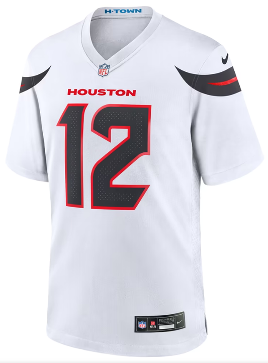 Men's Nike Nico Collins White Houston Texans Game Jersey