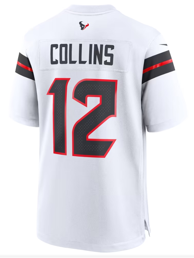 Men's Nike Nico Collins White Houston Texans Game Jersey