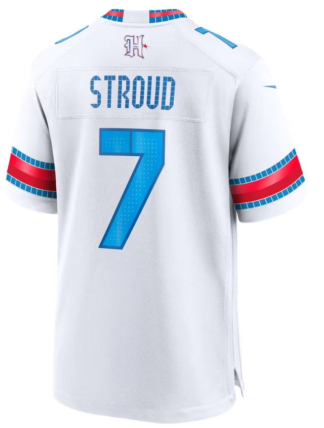 Men's Nike C.J. Stroud White Houston Texans 2026 Rivalries Collection Game Jersey