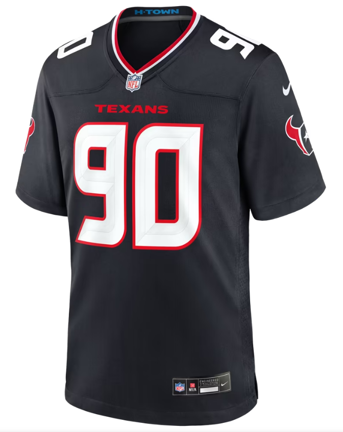Men's Nike Jadeveon Clowney Navy Houston Texans Team Game Jersey
