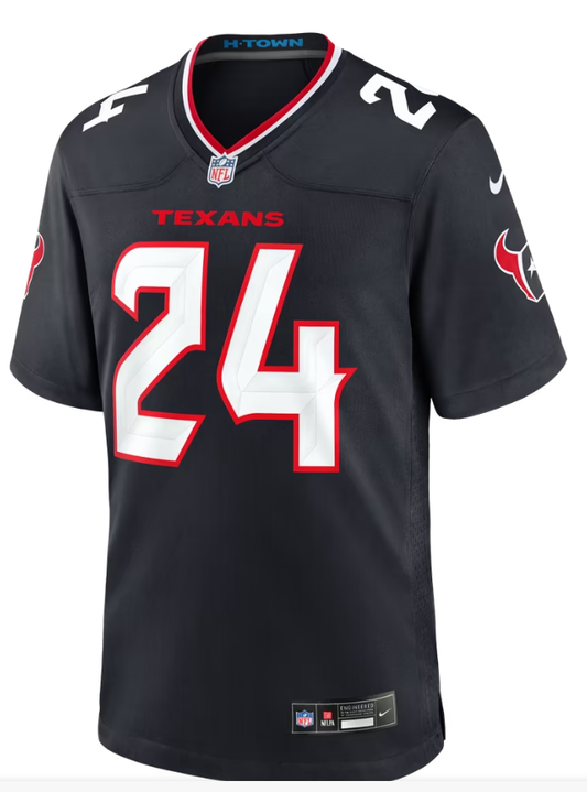 Men's Nike Derek Stingley Jr. Navy Houston Texans Game Jersey