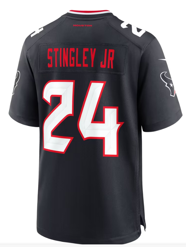 Men's Nike Derek Stingley Jr. Navy Houston Texans Game Jersey