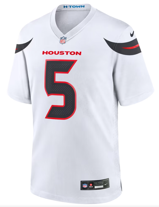 Men's Nike Jalen Pitre White Houston Texans Game Jersey