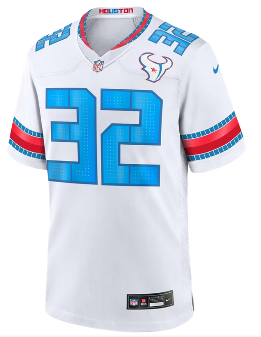 Men's Nike David Montgomery White Houston Texans 2026 Rivalries Collection Game Jersey