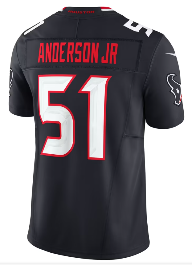 Men's Nike Will Anderson Jr. Navy Houston Texans Vapor F.U.S.E. Limited Jersey