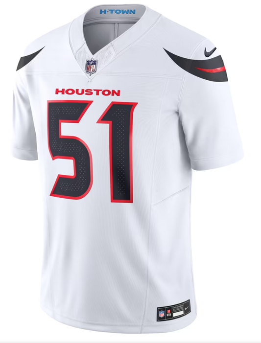 Men's Nike Will Anderson Jr. White Houston Texans Vapor F.U.S.E. Limited Jersey
