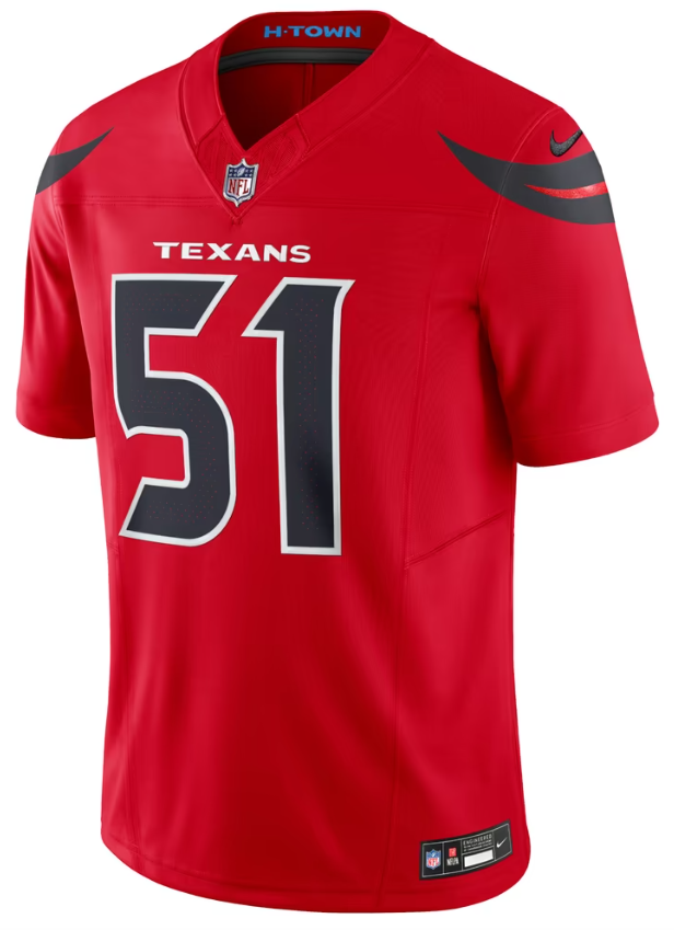 Men's Nike Will Anderson Jr. Red Houston Texans Alternate Vapor F.U.S.E. Limited Jersey