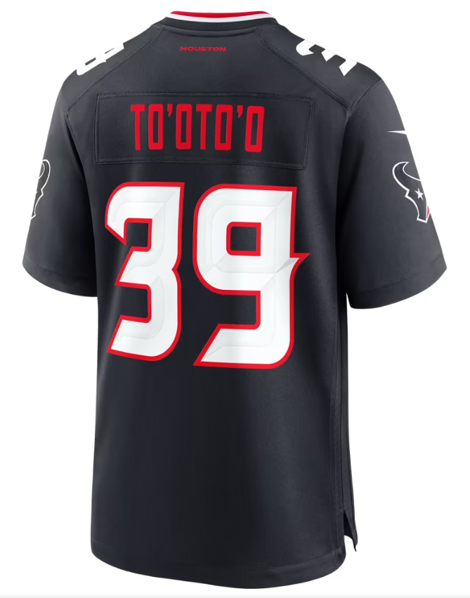 Men's Nike Henry To'oto'o Navy Houston Texans Team Game Jersey