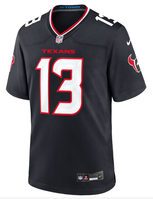 Men's Nike Jaylin Noel Navy Houston Texans Team Game Jersey