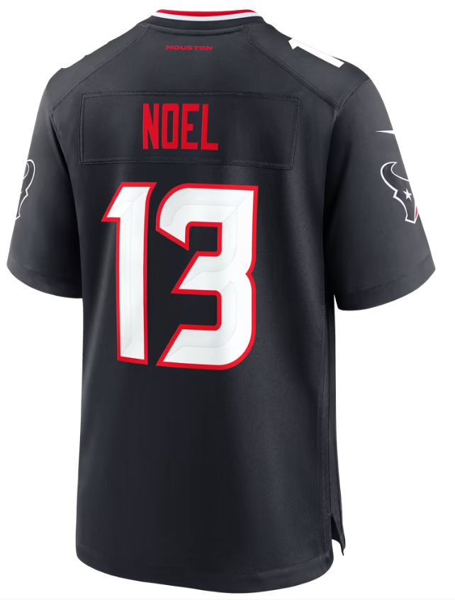 Men's Nike Jaylin Noel Navy Houston Texans Team Game Jersey