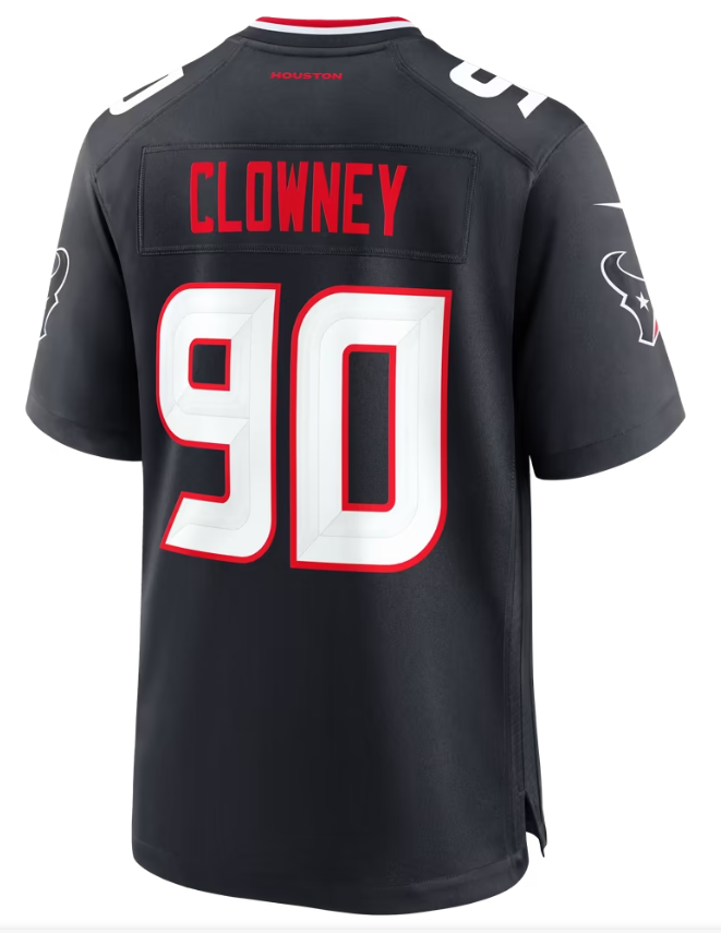 Men's Nike Jadeveon Clowney Navy Houston Texans Team Game Jersey