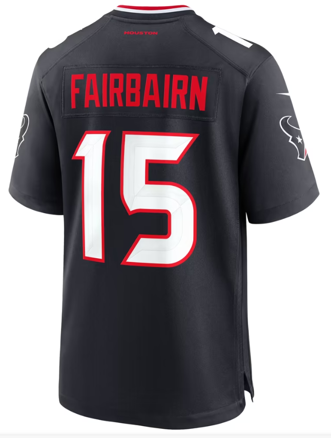 Men's Nike Ka'imi Fairbairn Navy Houston Texans Team Game Jersey
