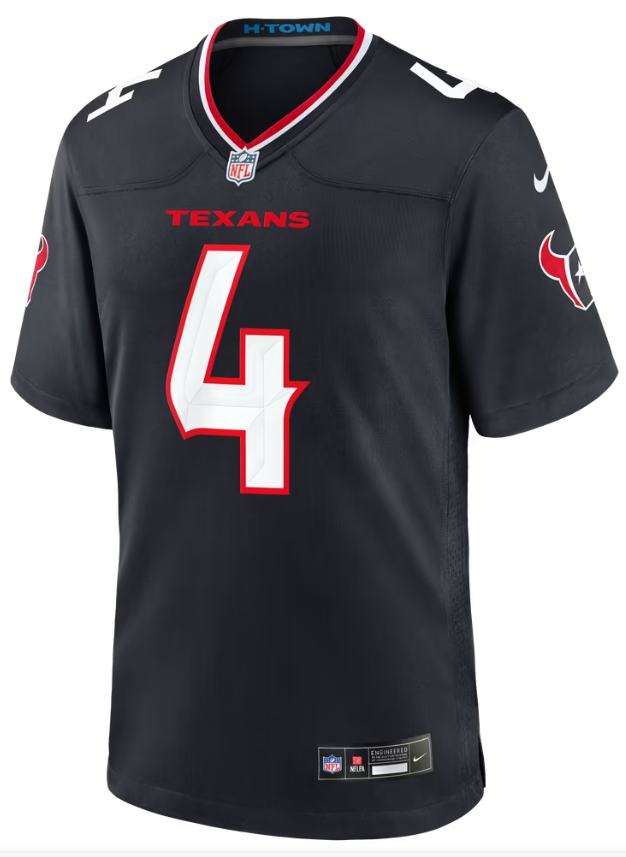 Men's Nike Woody Marks Navy Houston Texans Team Game Jersey