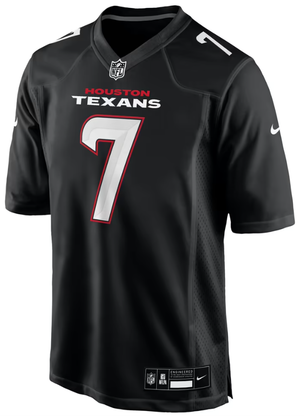 Men's Nike C.J. Stroud Carbon Black Houston Texans Fashion Jersey