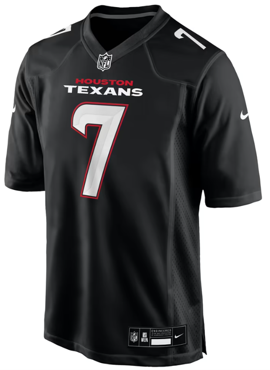 Men's Nike C.J. Stroud Carbon Black Houston Texans Fashion Jersey