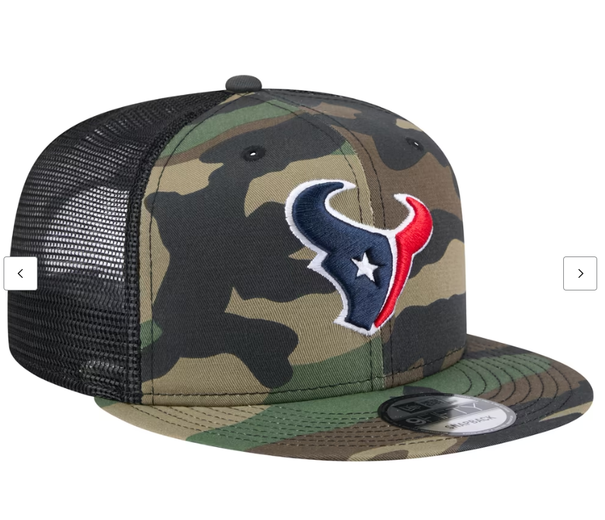 Men's New Era Camo Houston Texans Main Trucker 9FIFTY Snapback Hat