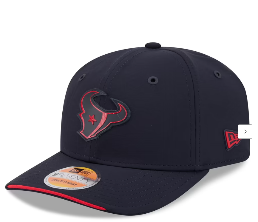 Men's New Era Navy Houston Texans 2026 Sideline 9SEVENTY Adjustable Hat