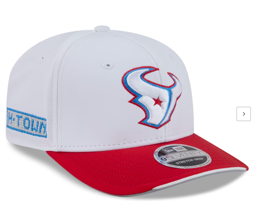 Men's New Era White Houston Texans 2026 Rivalries Collection 9SEVENTY Adjustable Hat