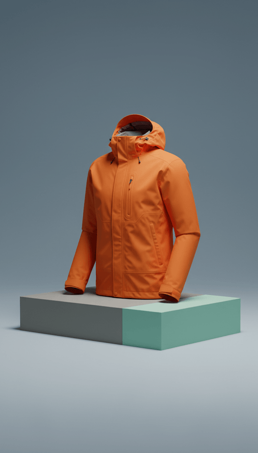 Signal Orange Water-Resistant City Jacket